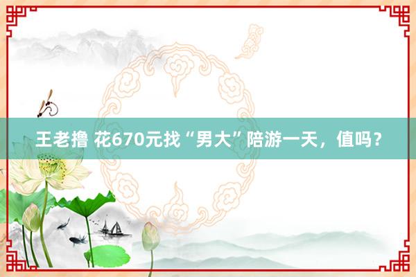 王老撸 花670元找“男大”陪游一天，值吗？