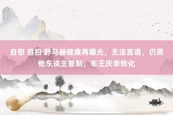 自慰 自拍 舒马赫健康再曝光，无法言语，仍需他东谈主管制，车王庆幸转化
