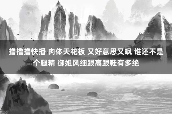 撸撸撸快播 肉体天花板 又好意思又飒 谁还不是个腿精 御姐风细跟高跟鞋有多绝