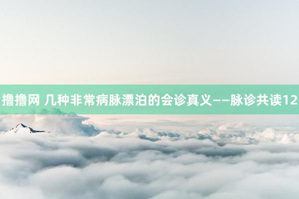 撸撸网 几种非常病脉漂泊的会诊真义——脉诊共读12